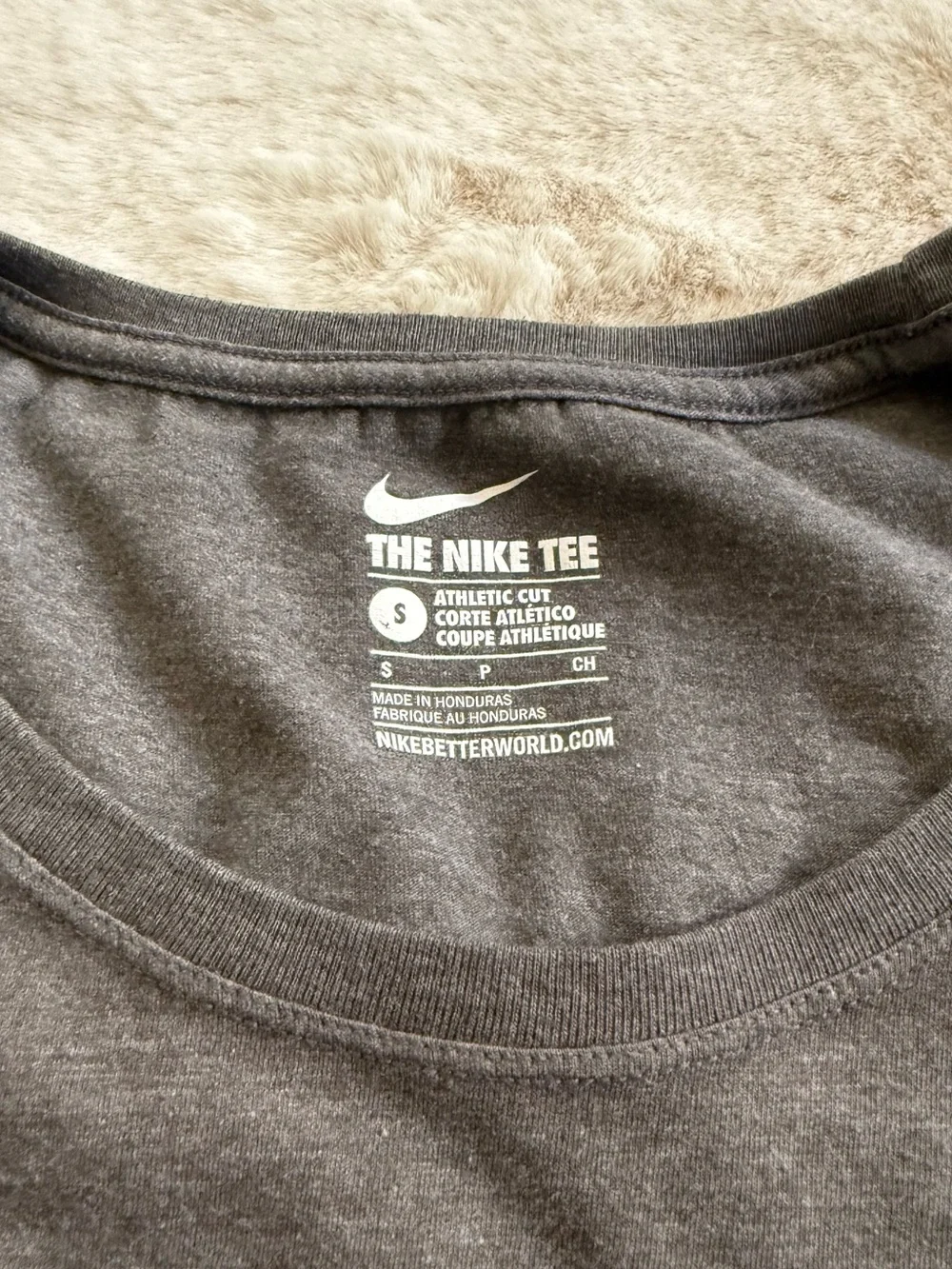 Nike Charcoal Tee with Red Swoosh and White SAN FRANCISCO Text